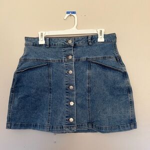 NWOT Yarn & Sea Denim Button-Front Skirt